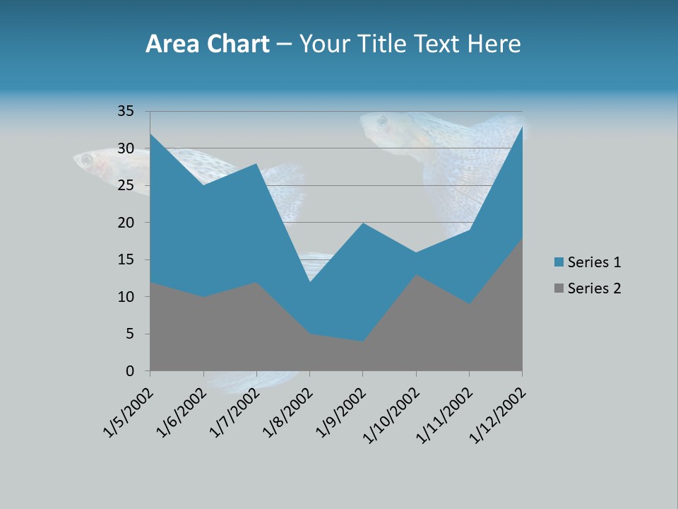 Swimming Guppy PowerPoint Template