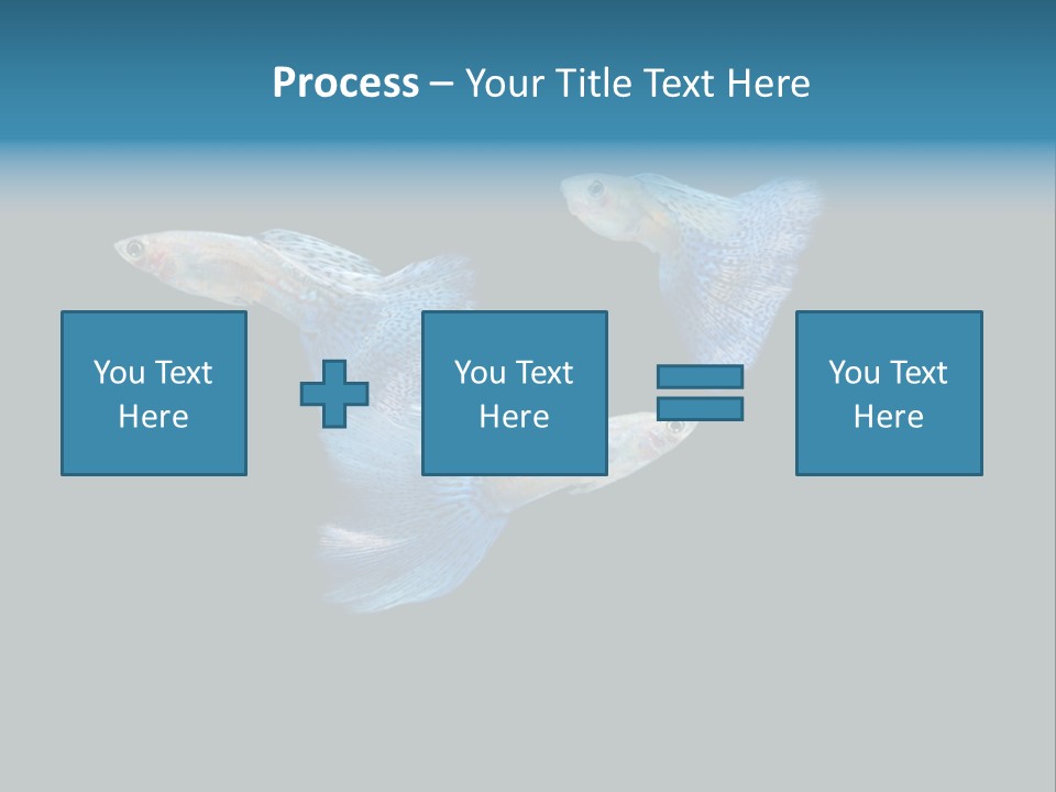 Swimming Guppy PowerPoint Template