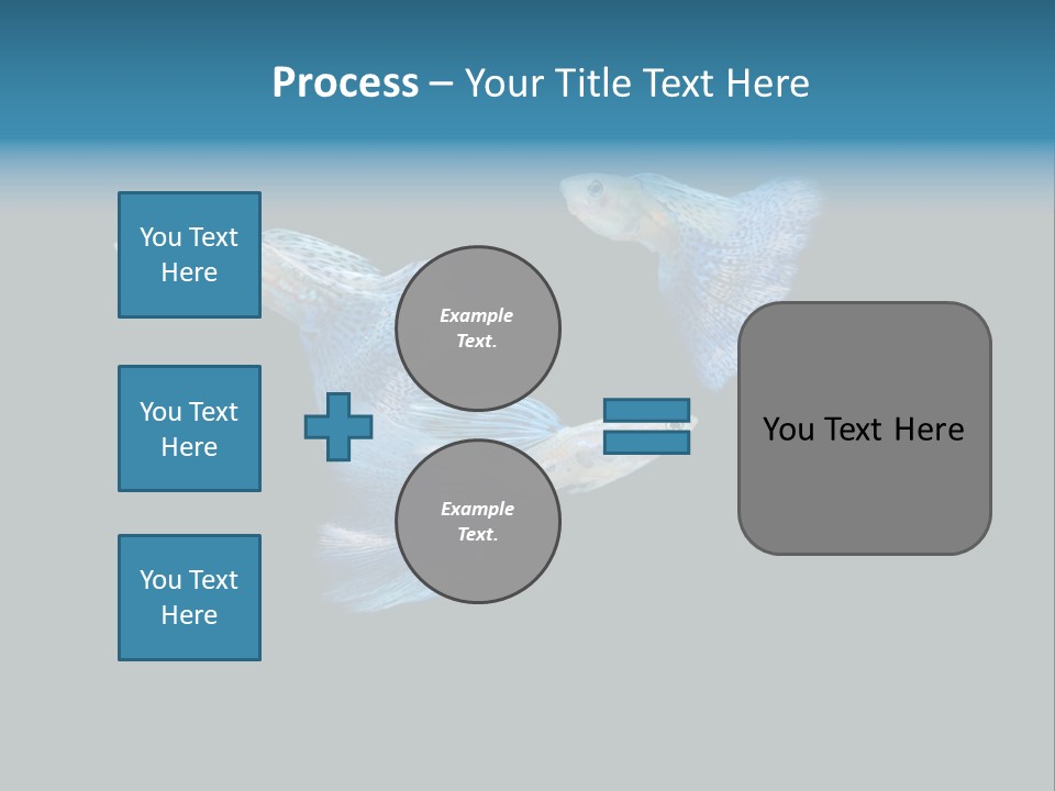 Swimming Guppy PowerPoint Template