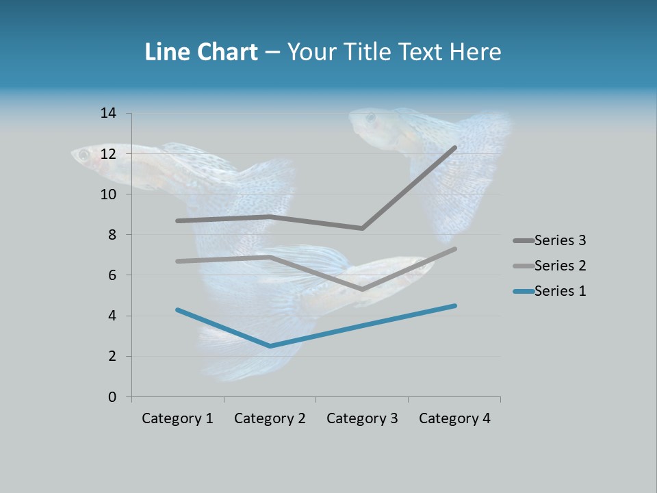 Swimming Guppy PowerPoint Template