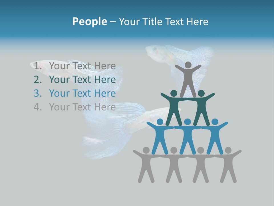 Swimming Guppy PowerPoint Template