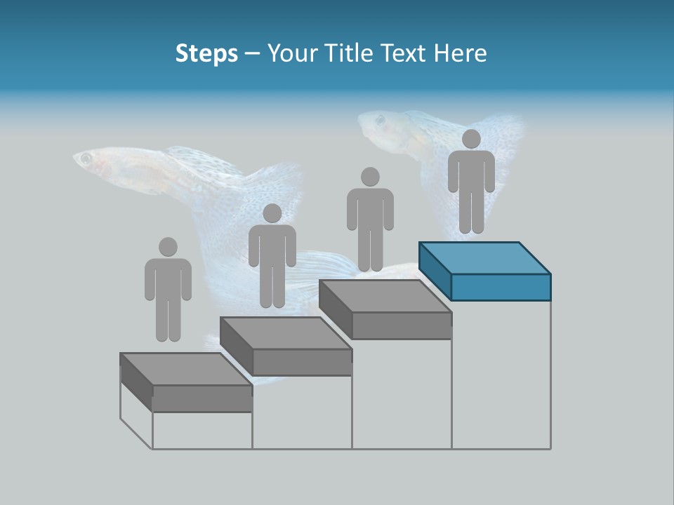 Swimming Guppy PowerPoint Template