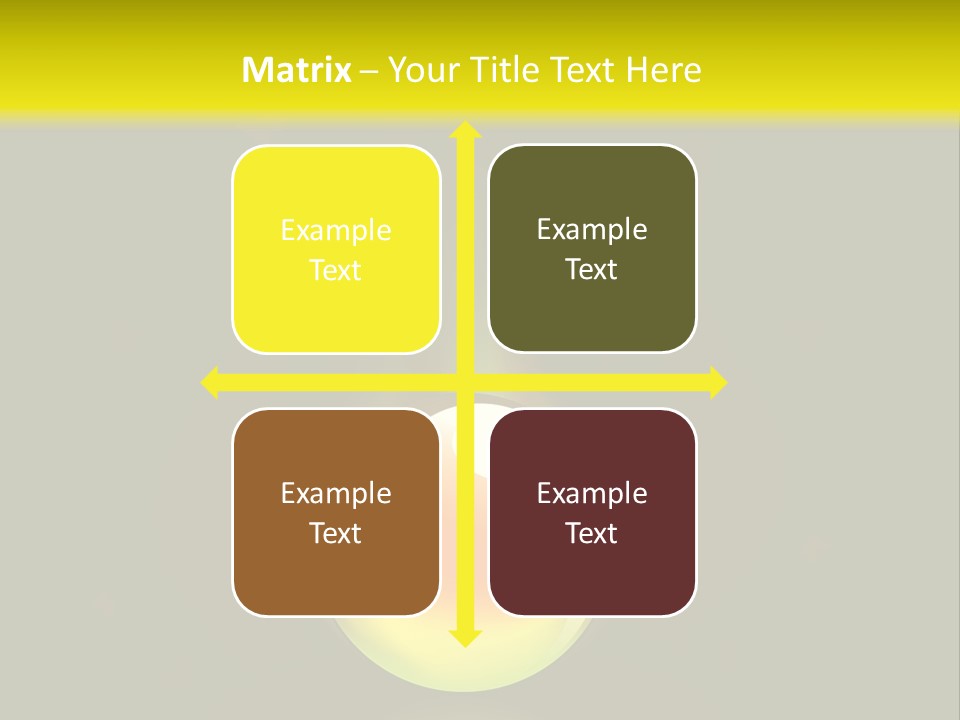 Glass Ball With Butterflies PowerPoint Template