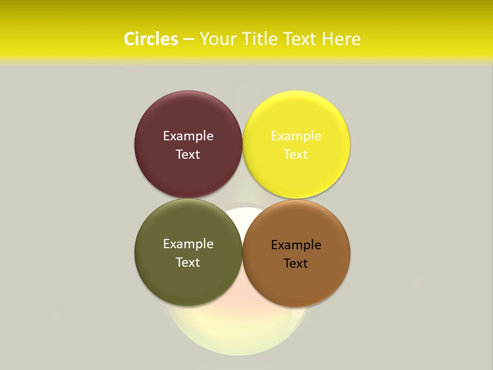 Glass Ball With Butterflies PowerPoint Template