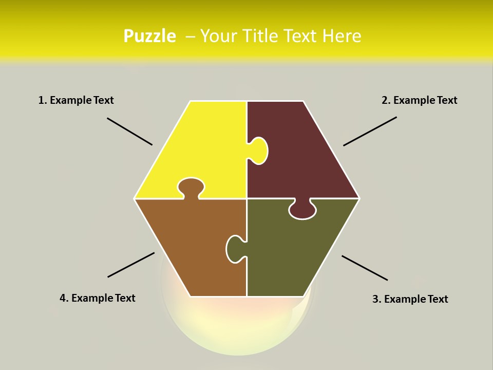 Glass Ball With Butterflies PowerPoint Template