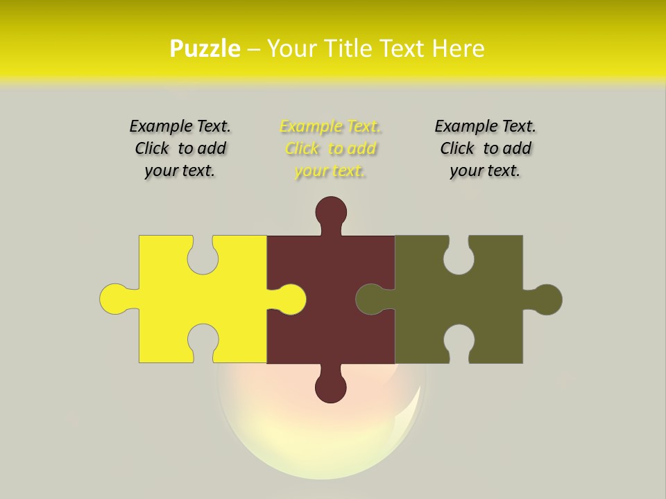 Glass Ball With Butterflies PowerPoint Template