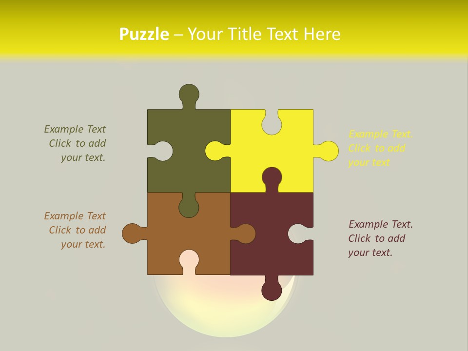 Glass Ball With Butterflies PowerPoint Template