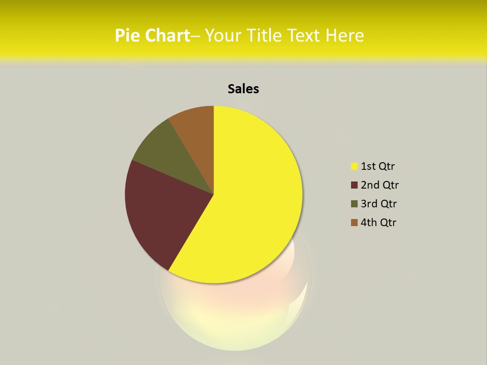 Glass Ball With Butterflies PowerPoint Template