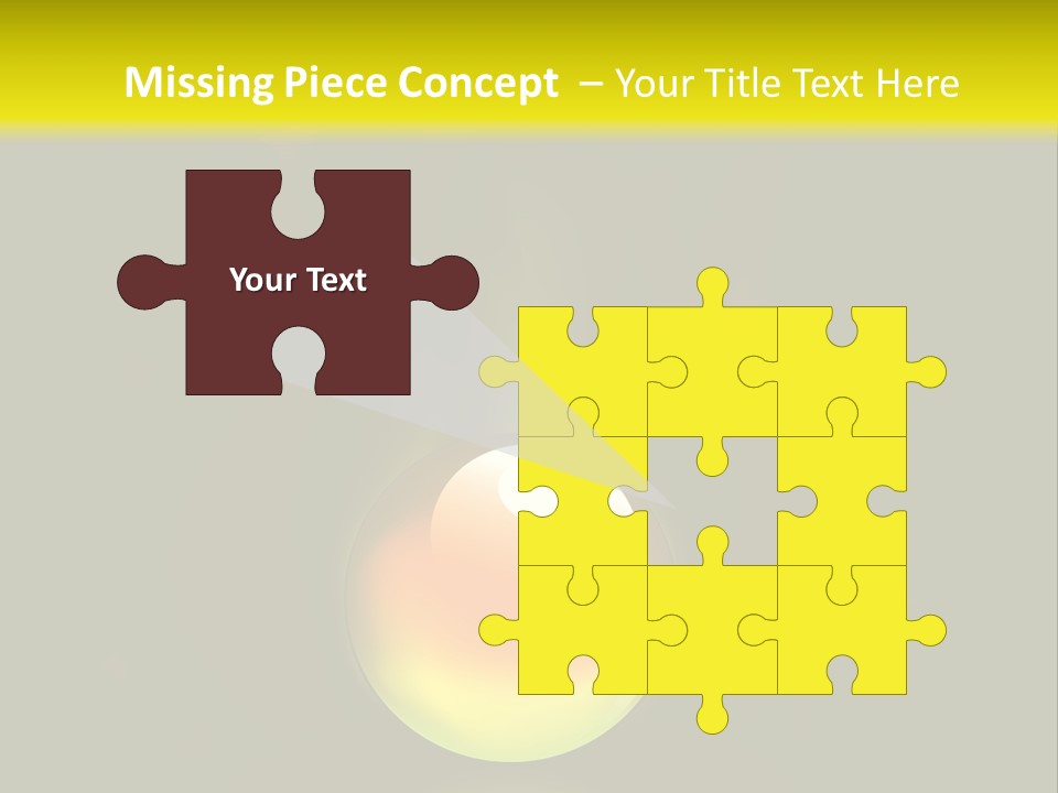 Glass Ball With Butterflies PowerPoint Template