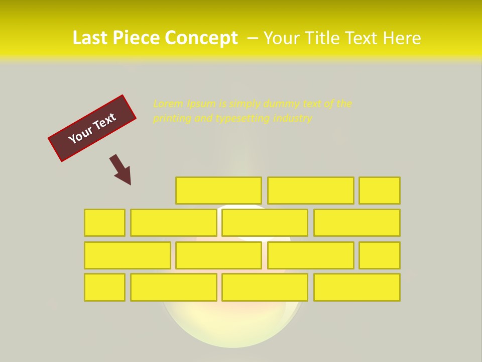 Glass Ball With Butterflies PowerPoint Template