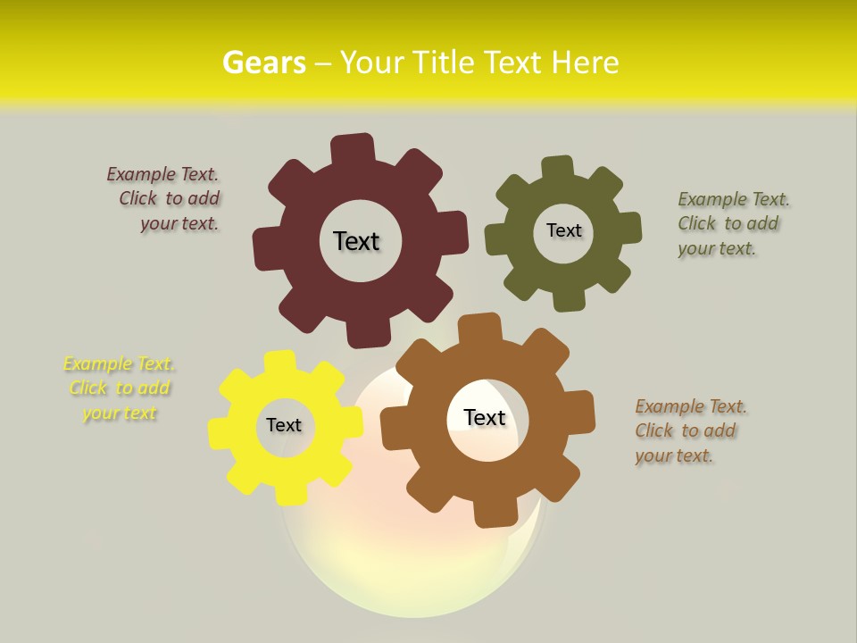 Glass Ball With Butterflies PowerPoint Template