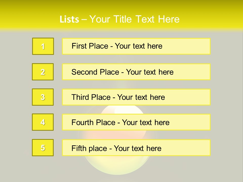 Glass Ball With Butterflies PowerPoint Template