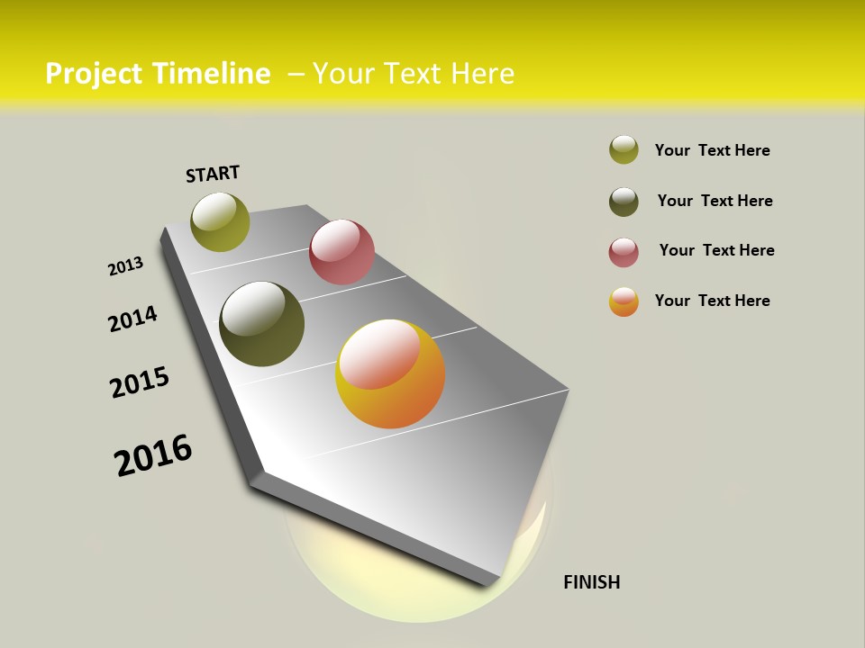 Glass Ball With Butterflies PowerPoint Template