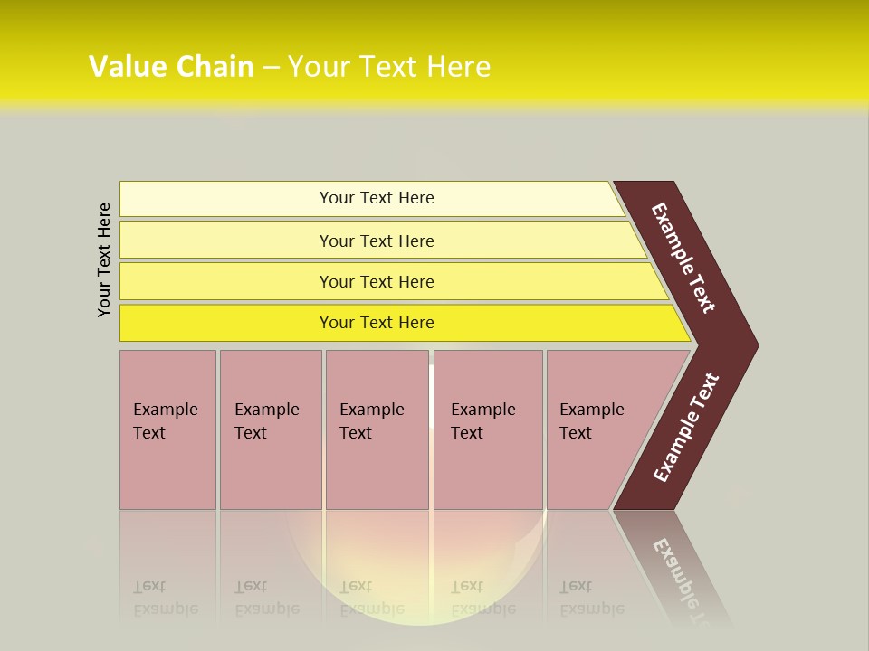 Glass Ball With Butterflies PowerPoint Template