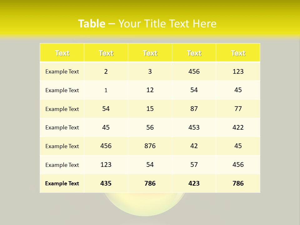 Glass Ball With Butterflies PowerPoint Template