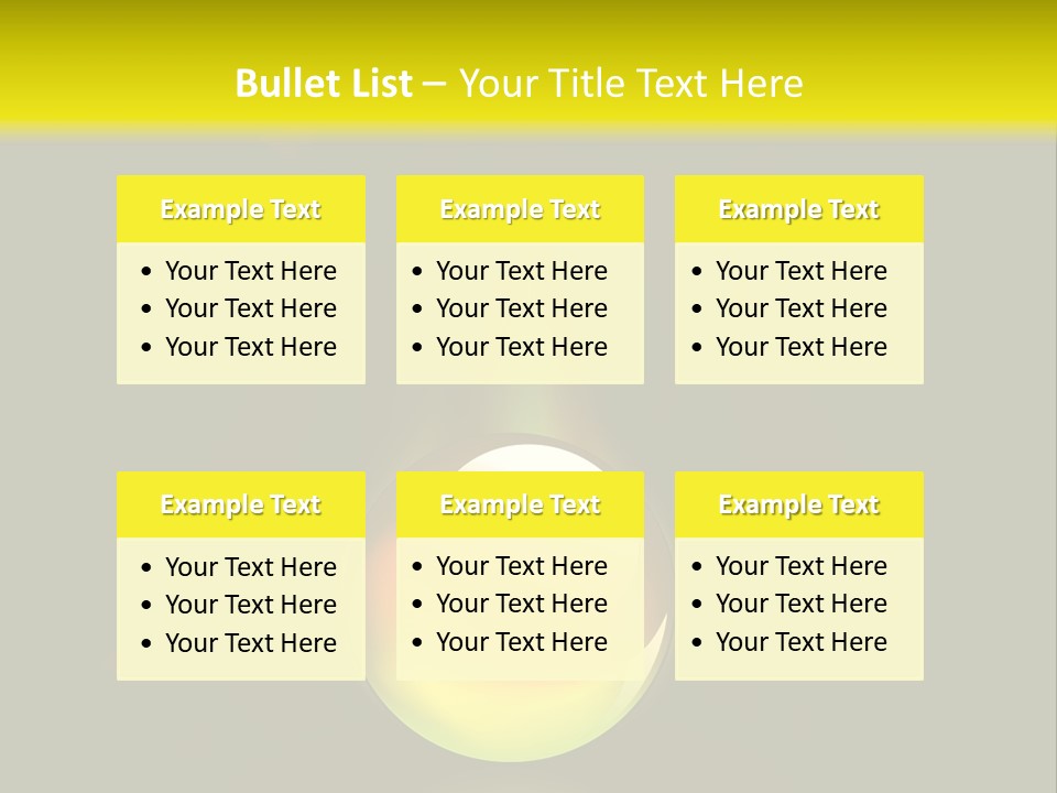 Glass Ball With Butterflies PowerPoint Template