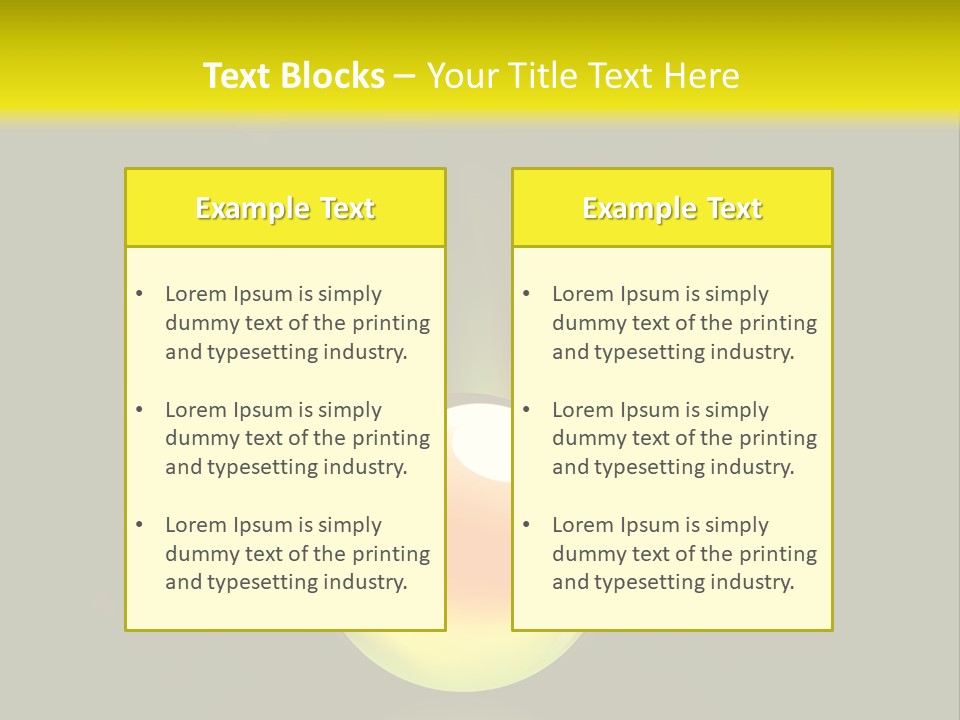 Glass Ball With Butterflies PowerPoint Template
