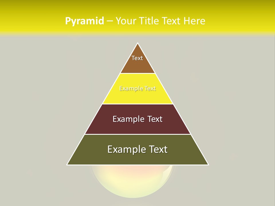 Glass Ball With Butterflies PowerPoint Template