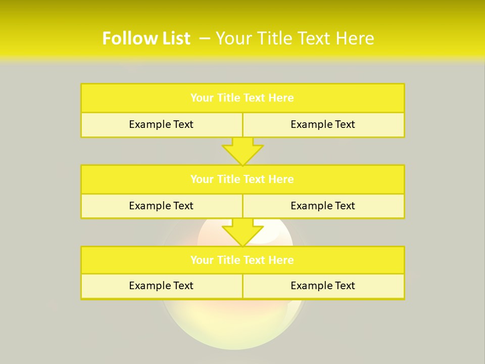 Glass Ball With Butterflies PowerPoint Template