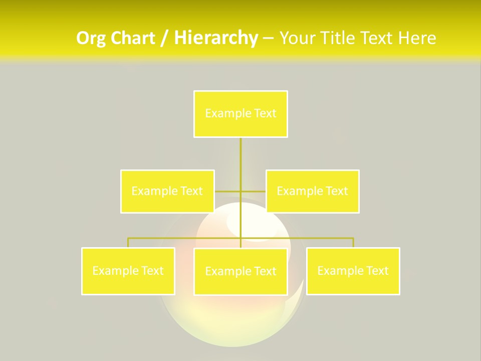 Glass Ball With Butterflies PowerPoint Template