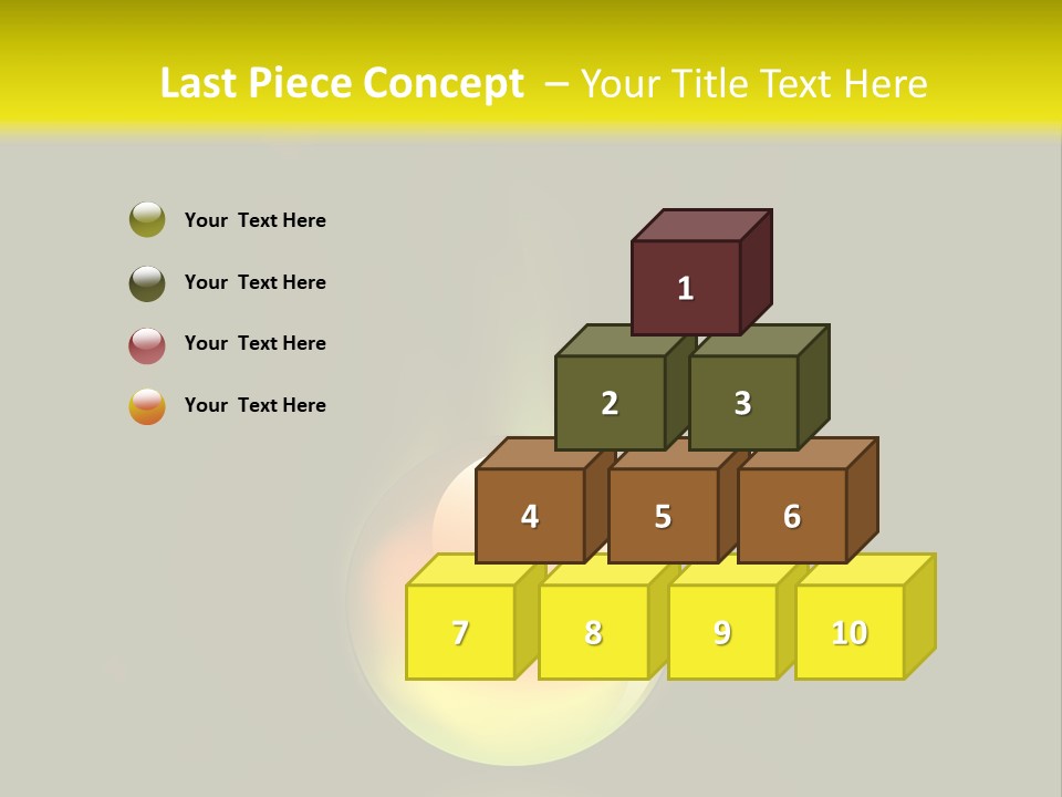 Glass Ball With Butterflies PowerPoint Template