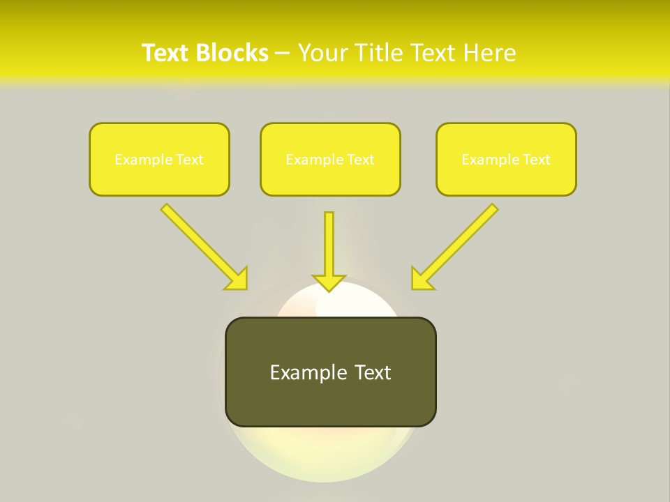 Glass Ball With Butterflies PowerPoint Template