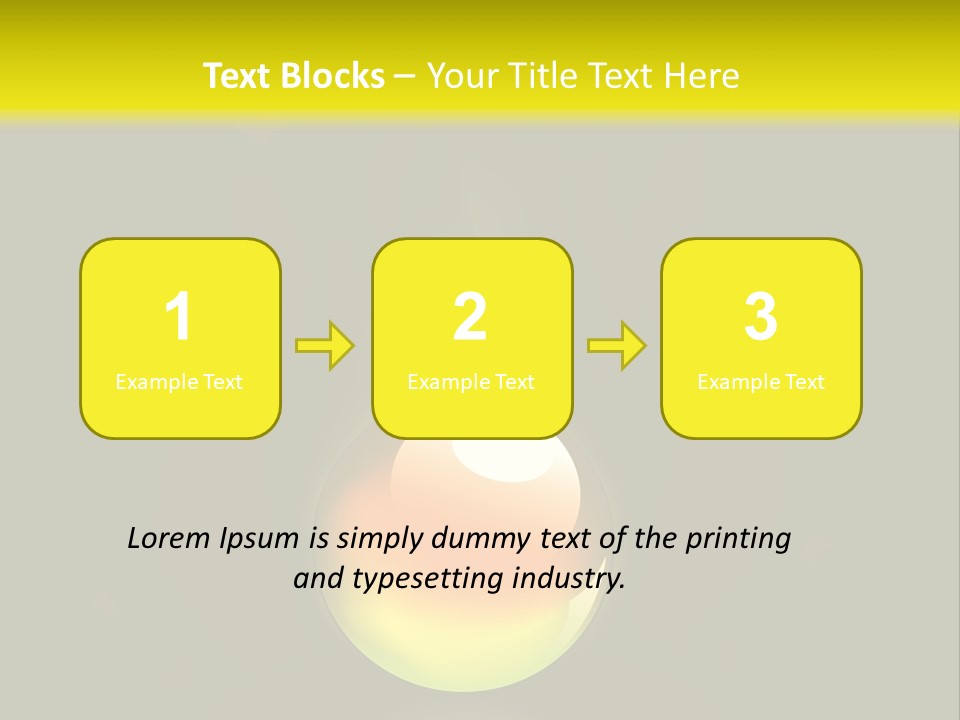 Glass Ball With Butterflies PowerPoint Template