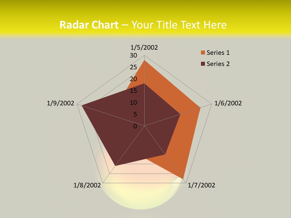 Glass Ball With Butterflies PowerPoint Template