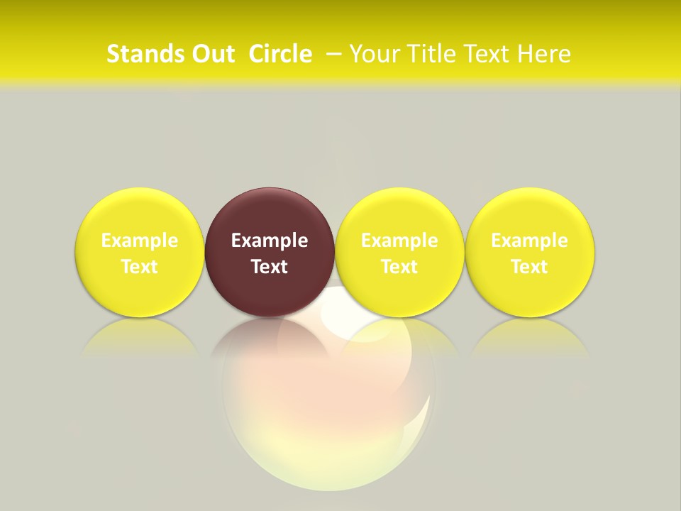 Glass Ball With Butterflies PowerPoint Template