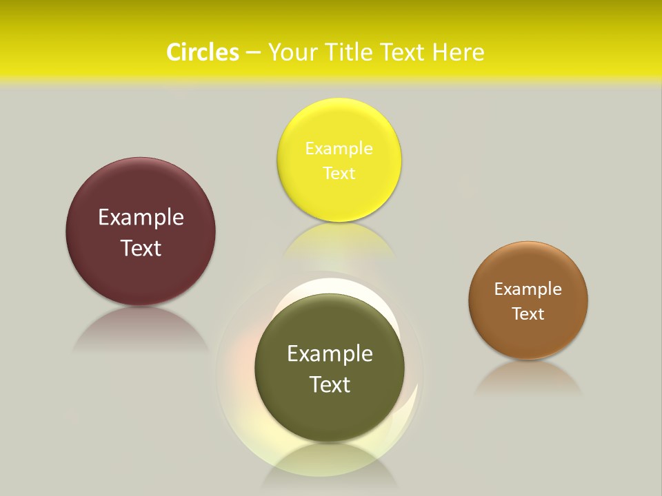 Glass Ball With Butterflies PowerPoint Template