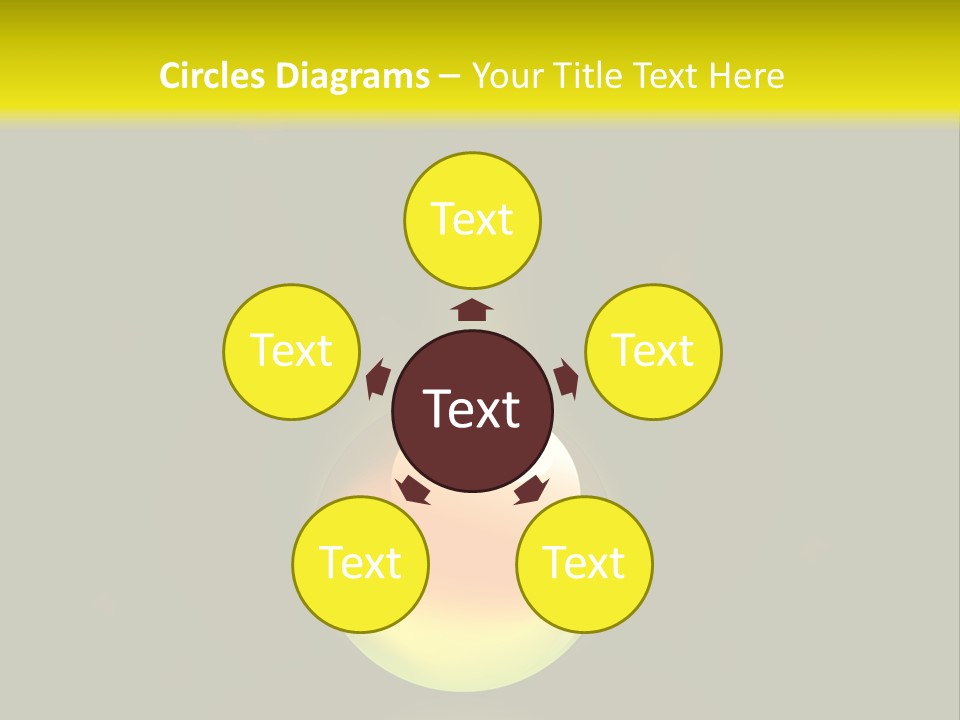 Glass Ball With Butterflies PowerPoint Template