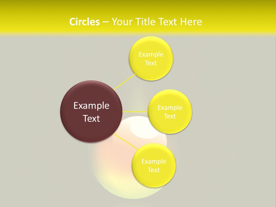 Glass Ball With Butterflies PowerPoint Template