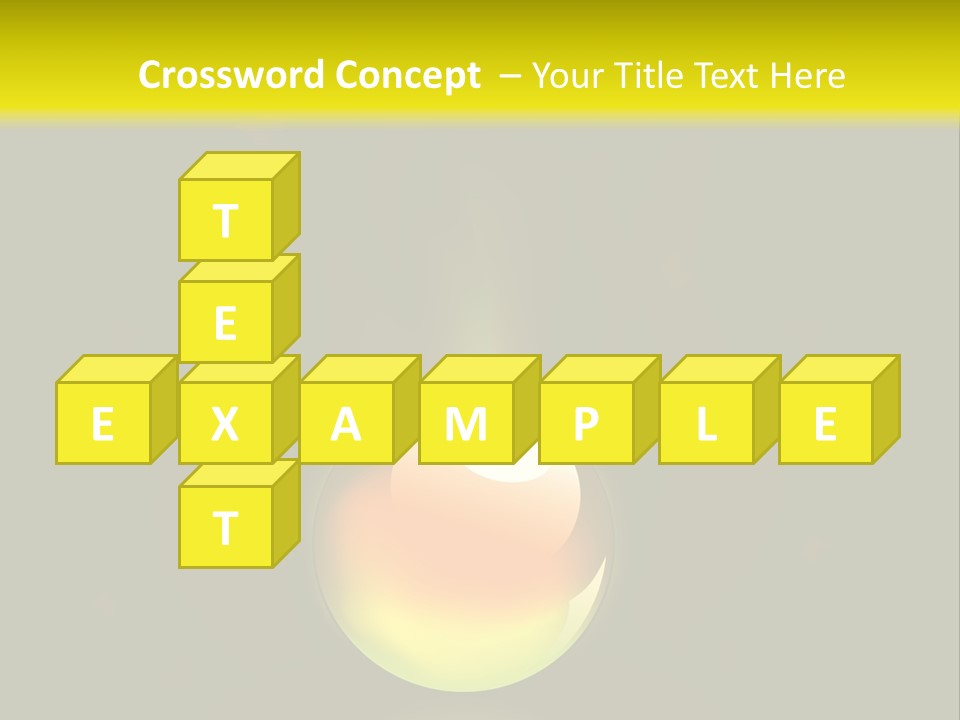 Glass Ball With Butterflies PowerPoint Template