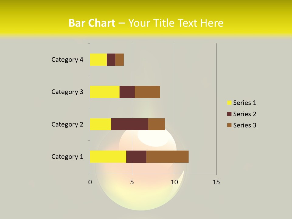 Glass Ball With Butterflies PowerPoint Template