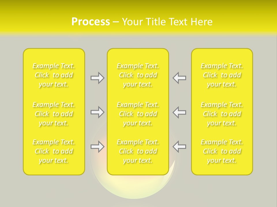 Glass Ball With Butterflies PowerPoint Template