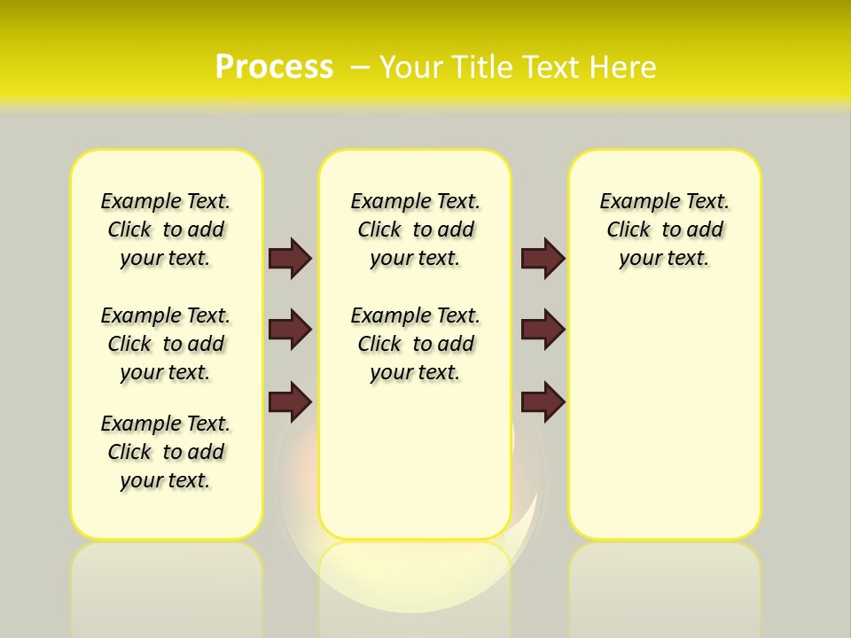 Glass Ball With Butterflies PowerPoint Template