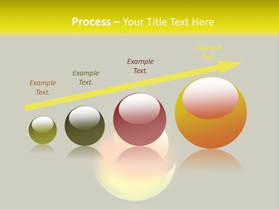 Glass Ball With Butterflies PowerPoint Template