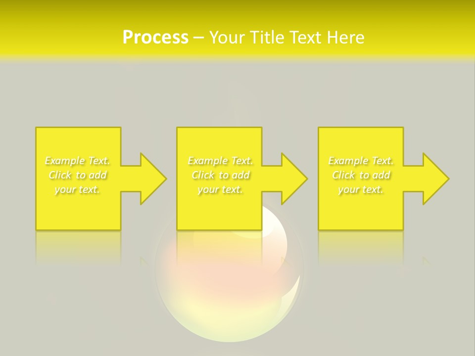 Glass Ball With Butterflies PowerPoint Template