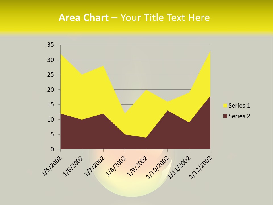 Glass Ball With Butterflies PowerPoint Template