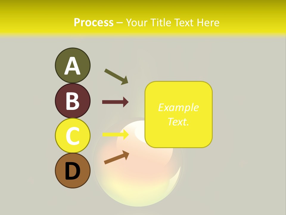 Glass Ball With Butterflies PowerPoint Template