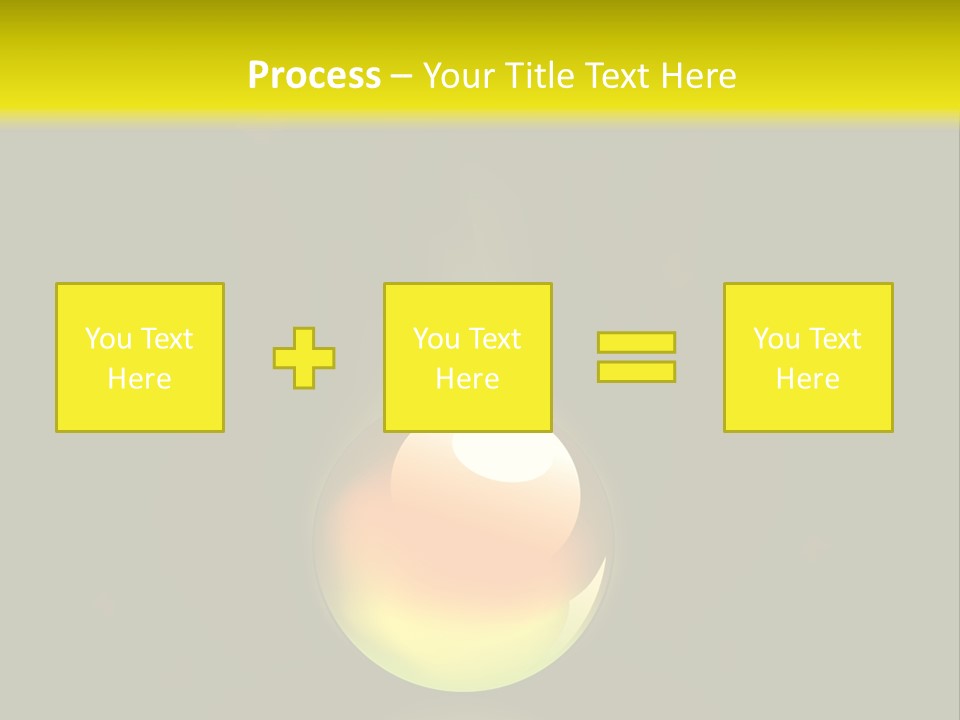 Glass Ball With Butterflies PowerPoint Template