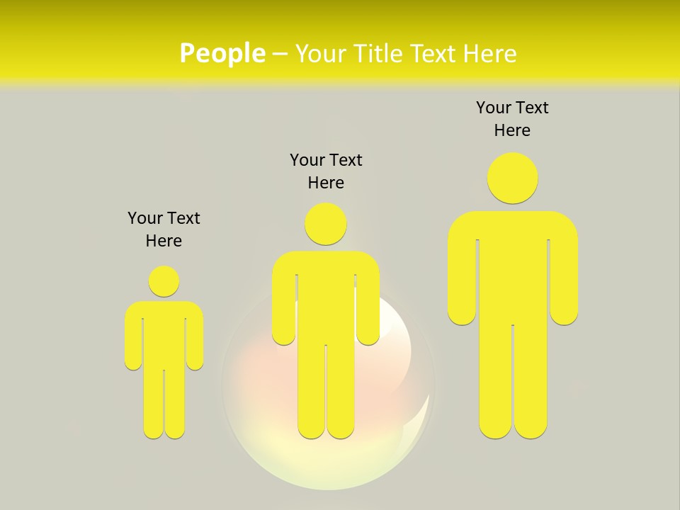 Glass Ball With Butterflies PowerPoint Template