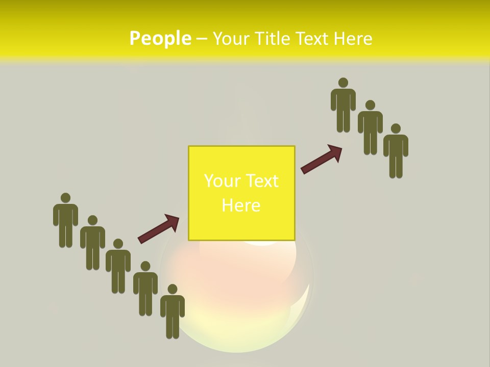 Glass Ball With Butterflies PowerPoint Template