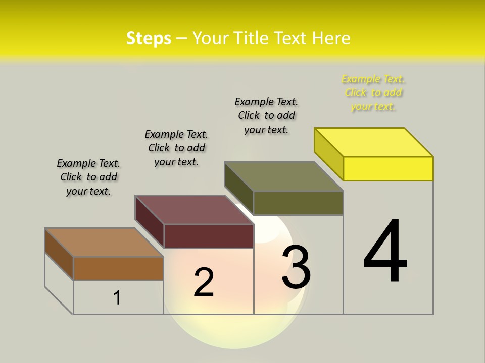 Glass Ball With Butterflies PowerPoint Template