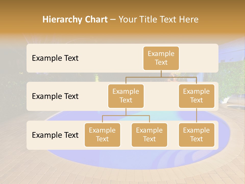 Swimming Pool At Night PowerPoint Template