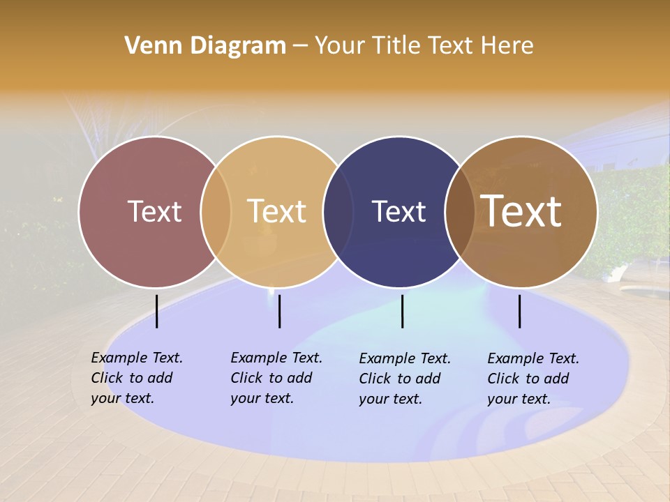 Swimming Pool At Night PowerPoint Template