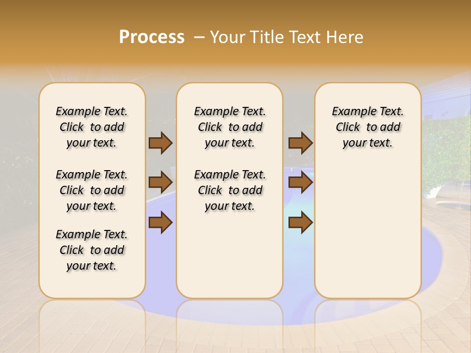 Swimming Pool At Night PowerPoint Template