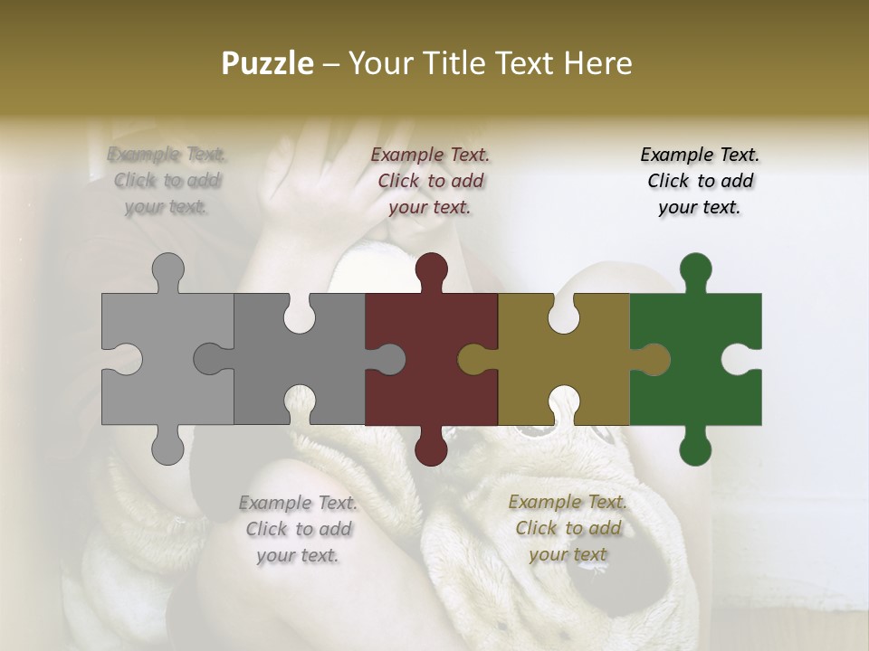 Lonely Boy Being Punished In The Corner. (This Image Is Toned Intentionally) PowerPoint Template