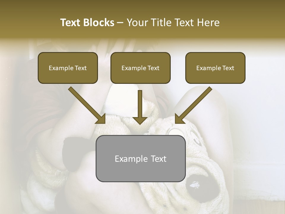 Lonely Boy Being Punished In The Corner. (This Image Is Toned Intentionally) PowerPoint Template