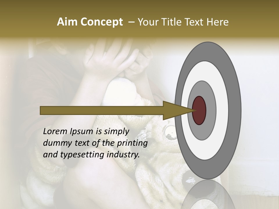 Lonely Boy Being Punished In The Corner. (This Image Is Toned Intentionally) PowerPoint Template